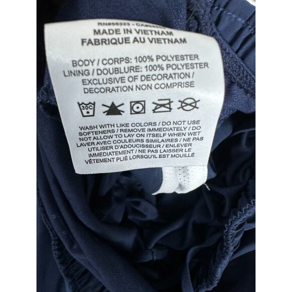 Nike Shorts Womens Medium Tempo Dri-Fit Running Blue White Lined Athletic * - Picture 14 of 15